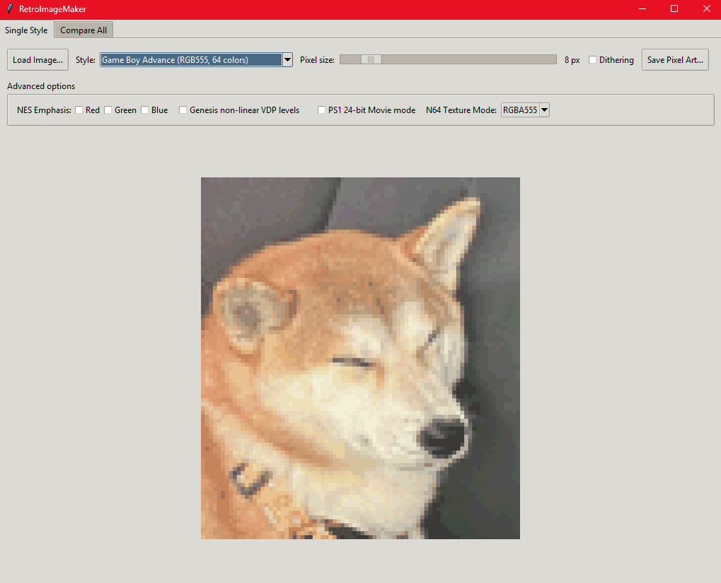 Retro Image Maker UI
